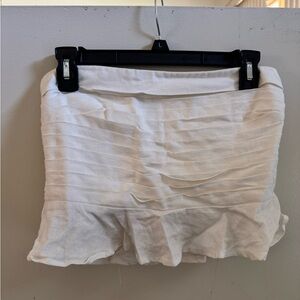 Forever 21 Cream Textured Crop Top